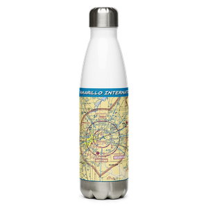 Rick Husband Amarillo International Airport (AMA) VFR Sectional Water Bottle