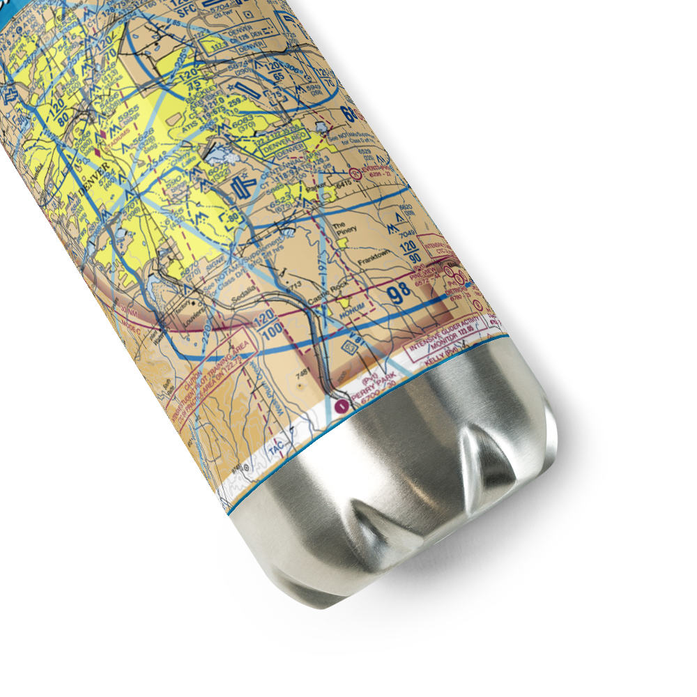 Centennial Airport (APA) VFR Sectional Water Bottle 