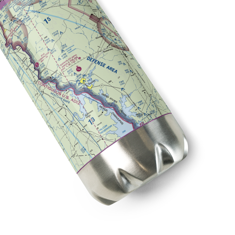 Zapata County Airport (APY) VFR Sectional Water Bottle 