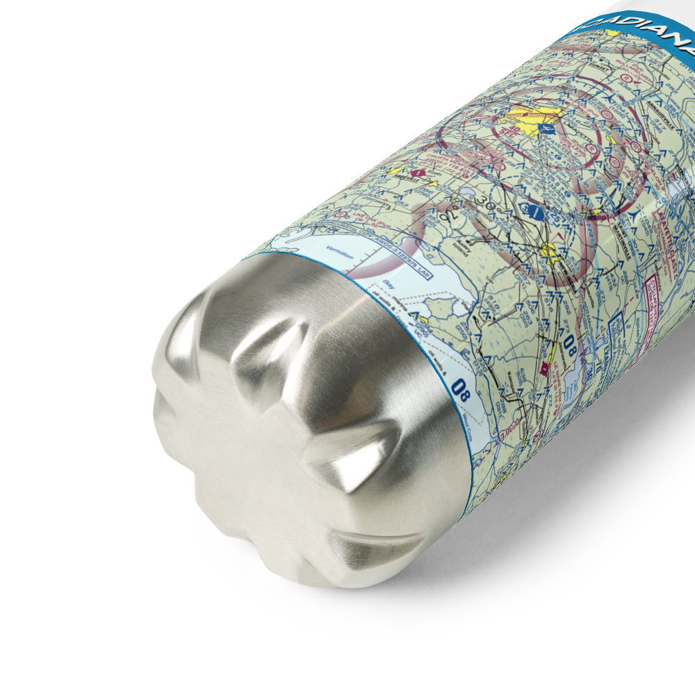 Acadiana Regional Airport (ARA) VFR Sectional Water Bottle 