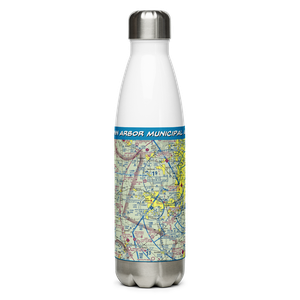 Ann Arbor Municipal Airport (ARB) VFR Sectional Water Bottle