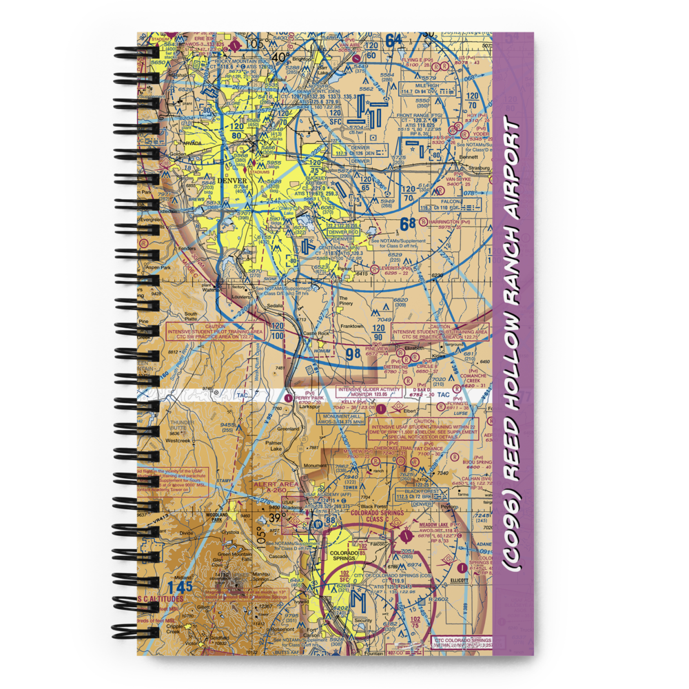 Reed Hollow Ranch Airport (CO96) VFR Sectional Notebook 