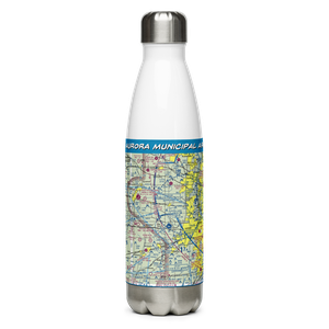 Aurora Municipal Airport (ARR) VFR Sectional Water Bottle