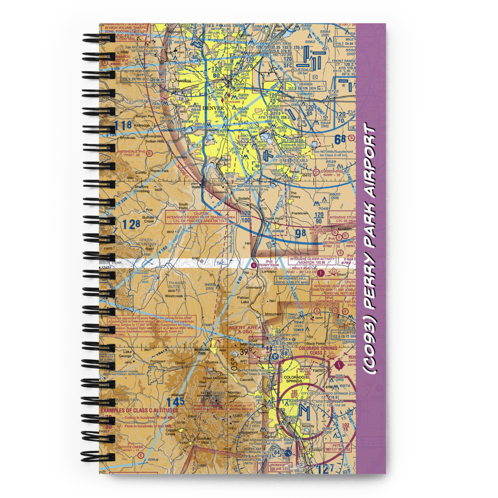 Perry Park Airport (CO93) VFR Sectional Notebook 