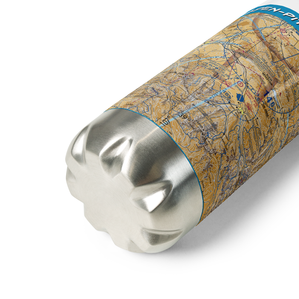 Aspen-Pitkin Co/Sardy Field (ASE) VFR Sectional Water Bottle 
