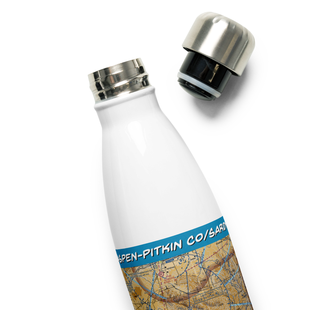 Aspen-Pitkin Co/Sardy Field (ASE) VFR Sectional Water Bottle 
