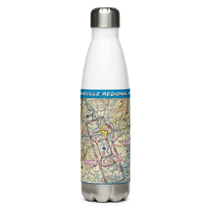 Asheville Regional Airport (AVL) VFR Sectional Water Bottle