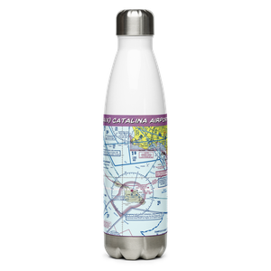 Catalina Airport (AVX) VFR Sectional Water Bottle