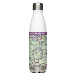 Washington Municipal Airport (AWG) VFR Sectional Water Bottle