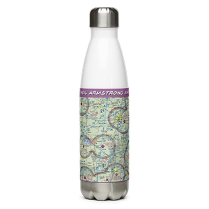 Neil Armstrong Airport (AXV) VFR Sectional Water Bottle