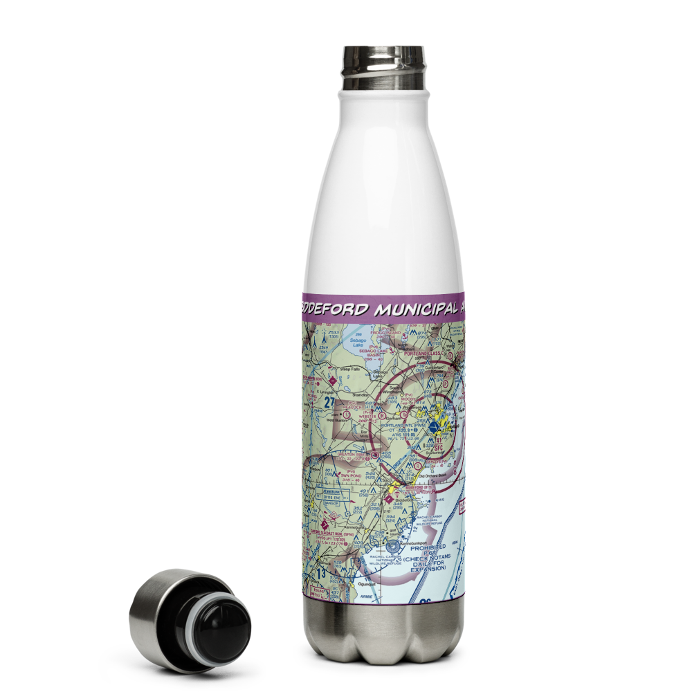 Biddeford Municipal Airport (B19) VFR Sectional Water Bottle 