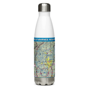 Westfield-Barnes Regional Airport (BAF) VFR Sectional Water Bottle