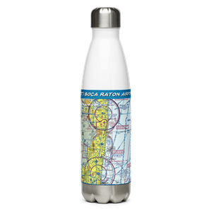 Boca Raton Airport (BCT) VFR Sectional Water Bottle