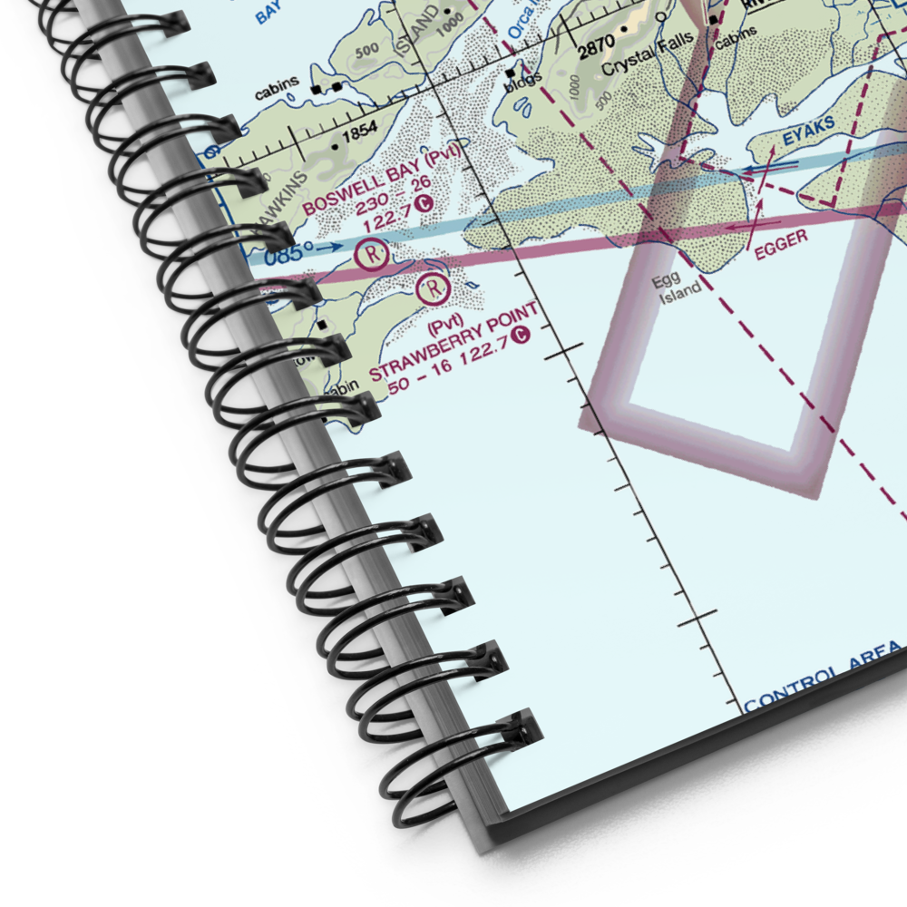 Cordova Municipal Airport (CKU) VFR Sectional Notebook 