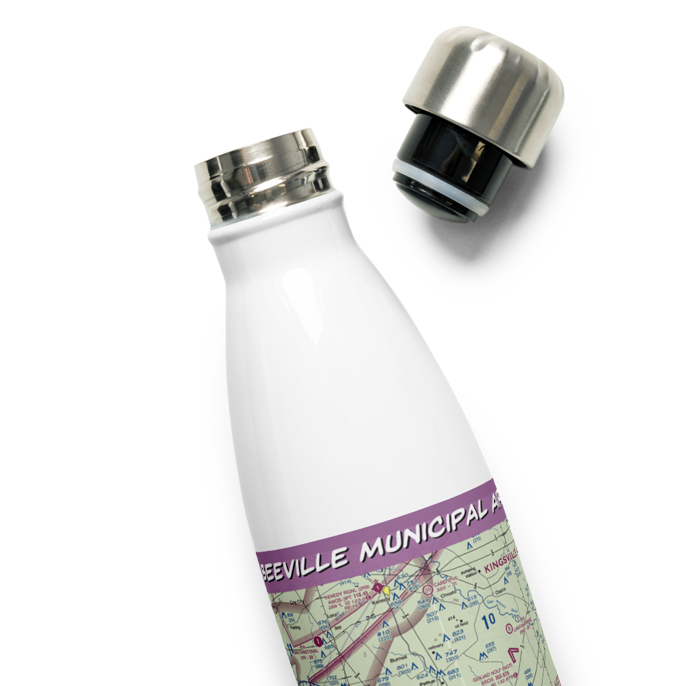 Beeville Municipal Airport (BEA) VFR Sectional Water Bottle 