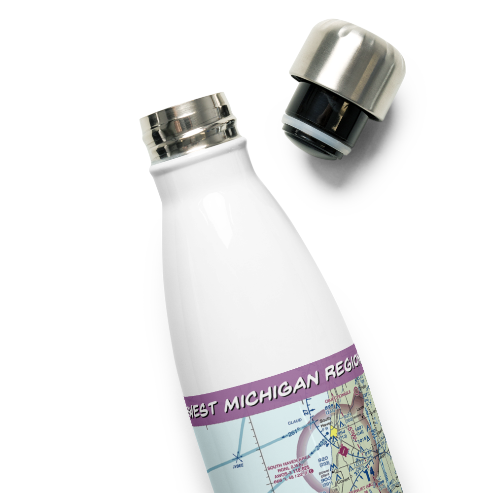 Southwest Michigan Regional Airport (BEH) VFR Sectional Water Bottle 