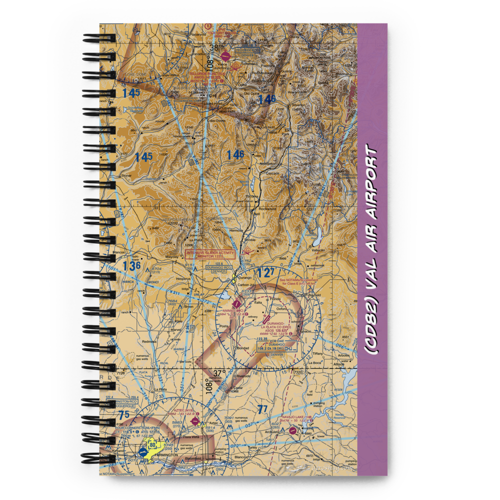 Val Air Airport (CD82) VFR Sectional Notebook 