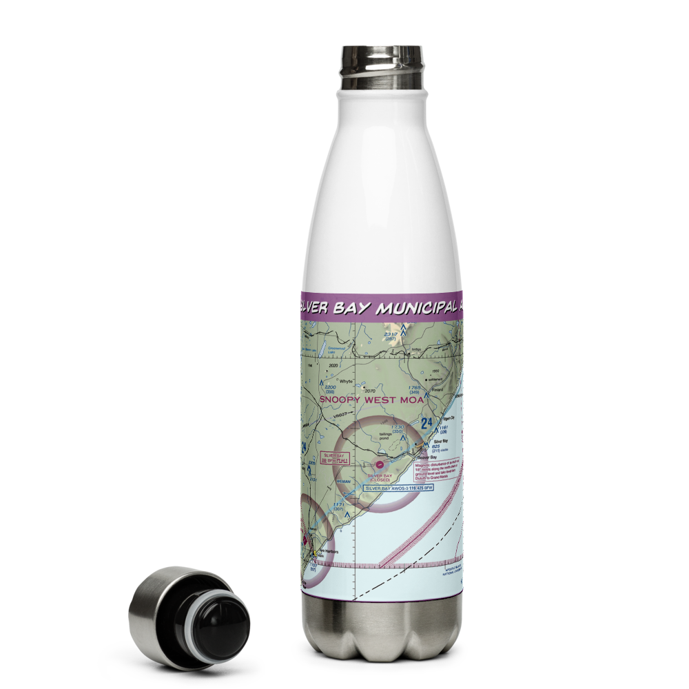 Silver Bay Municipal Airport (BFW) VFR Sectional Water Bottle 
