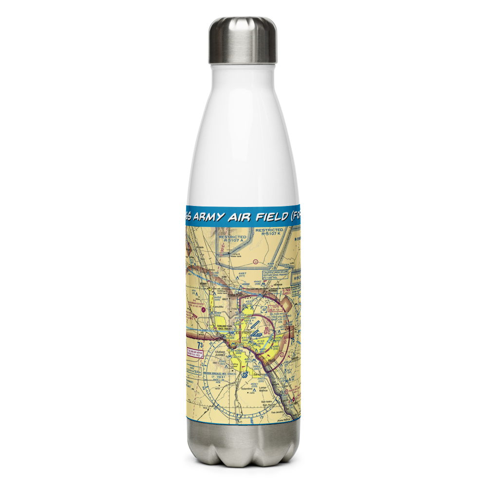 Biggs Army Air Field (Fort Bliss) (BIF) VFR Sectional Water Bottle 