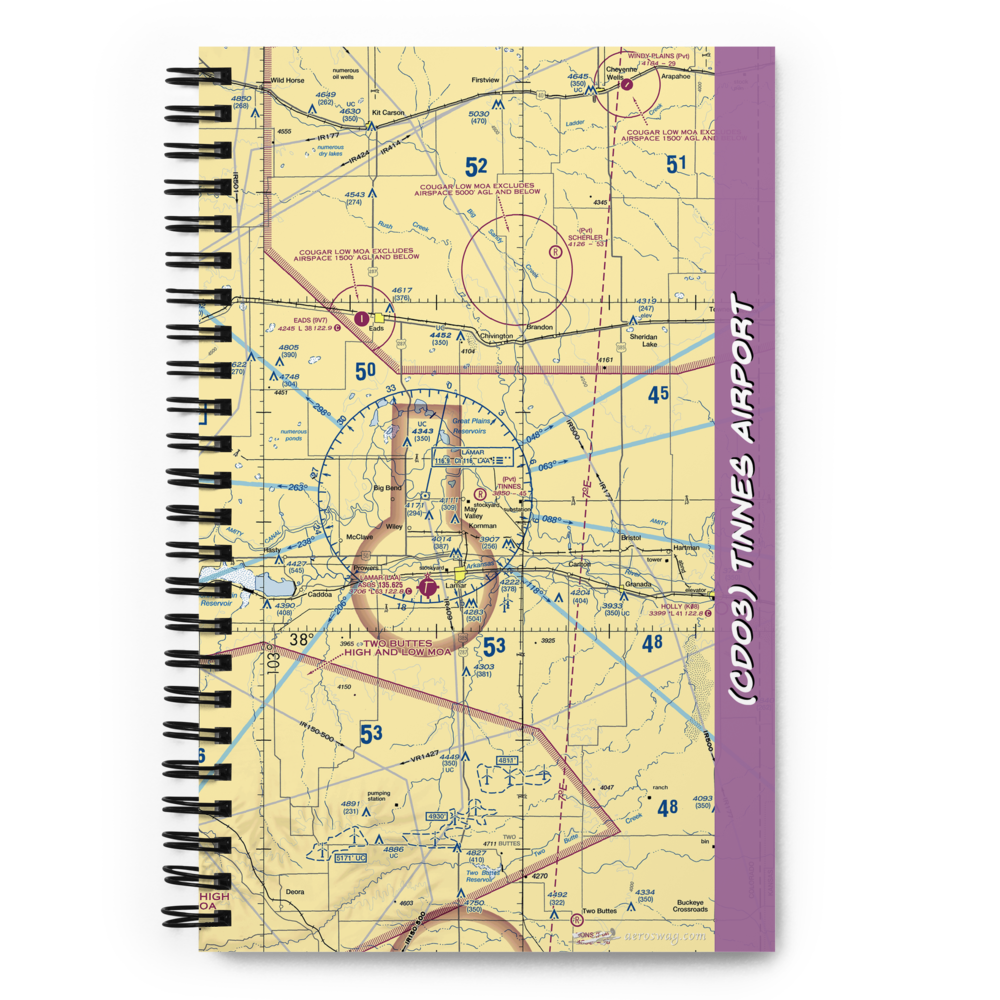 Tinnes Airport (CD03) VFR Sectional Notebook 