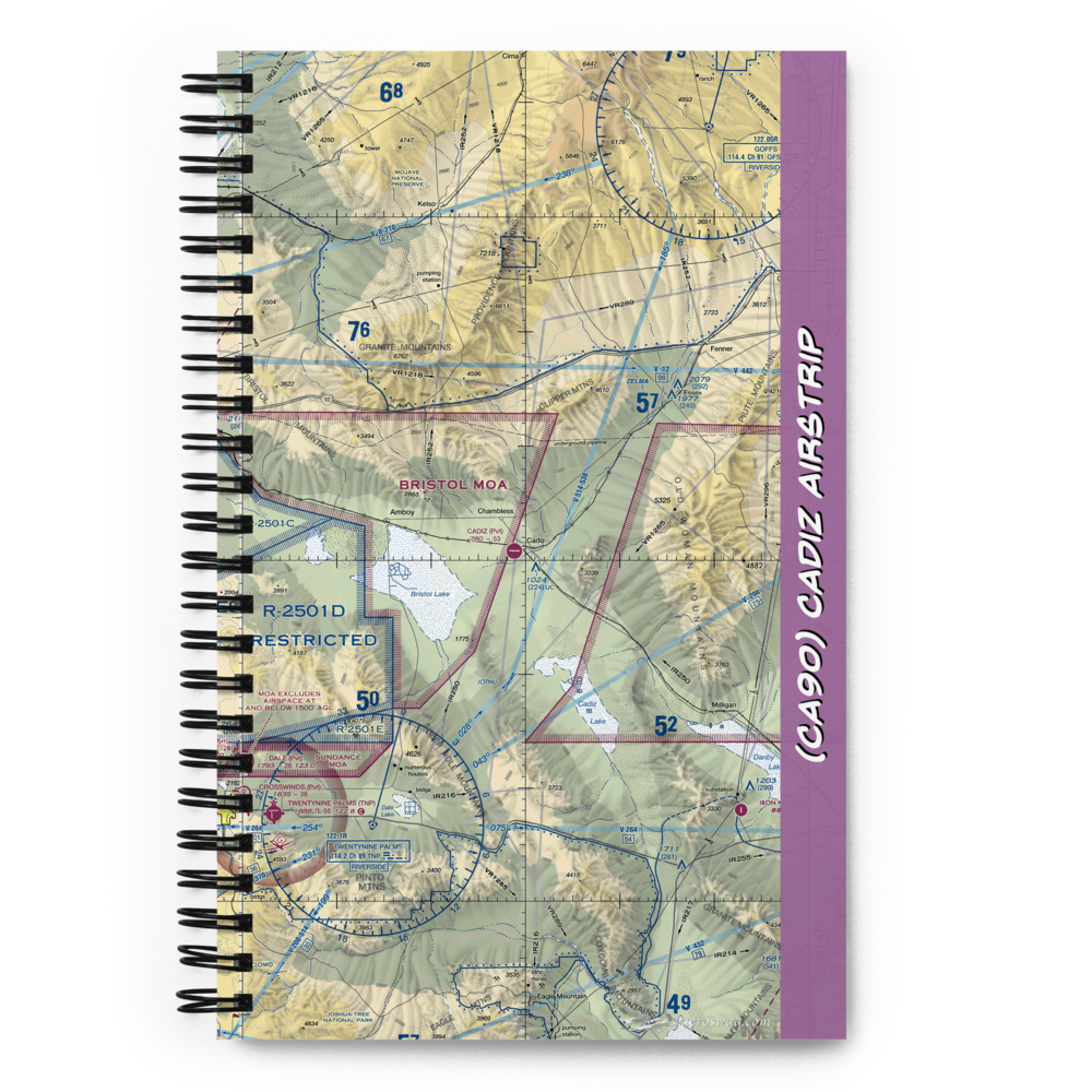 Cadiz Airstrip (CA90) VFR Sectional Notebook 