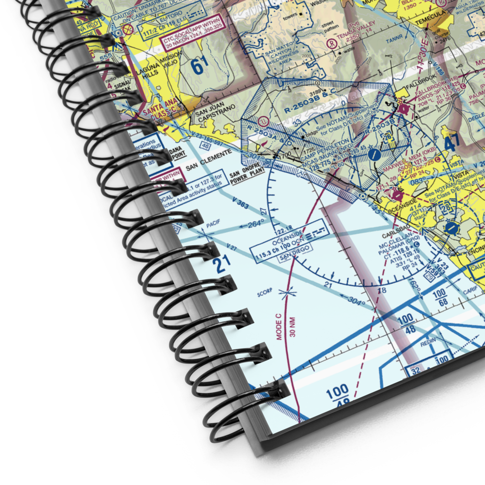 Skylark Field (CA89) VFR Sectional Notebook 