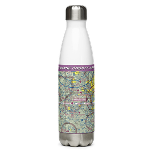 Wayne County Airport (BJJ) VFR Sectional Water Bottle