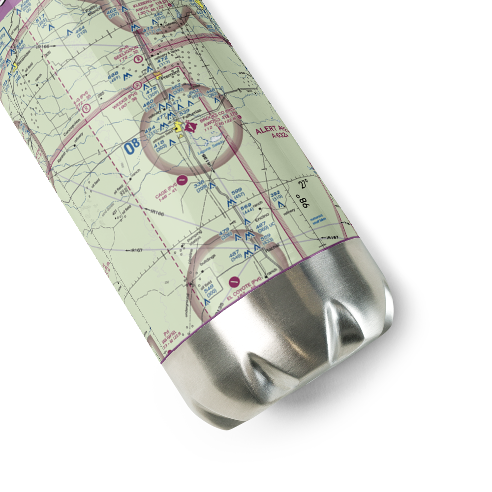 Brooks County Airport (BKS) VFR Sectional Water Bottle 