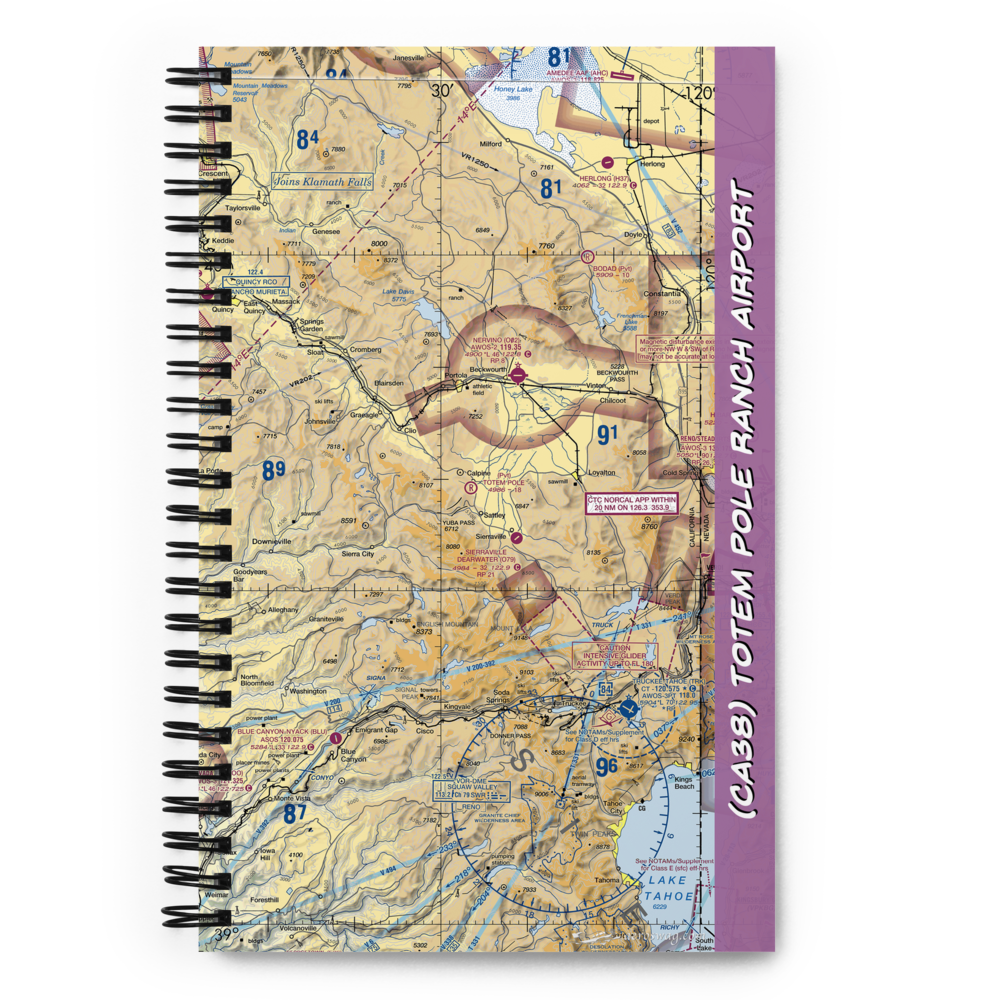Totem Pole Ranch Airport (CA38) VFR Sectional Notebook 