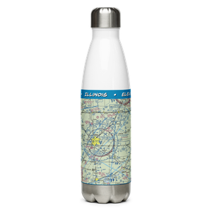 Central Illinois Regional Airport at Bloomington-Normal (BMI) VFR Sectional Water Bottle