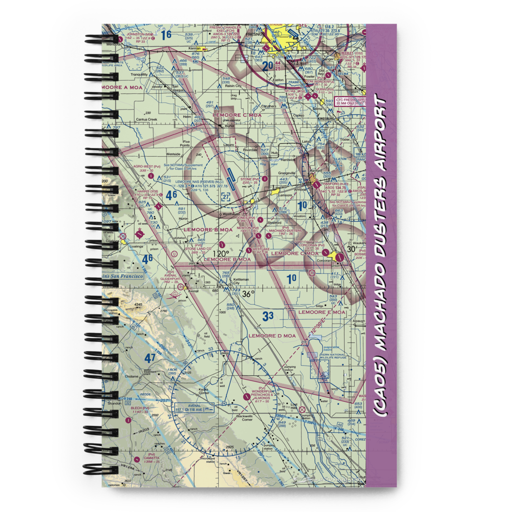 Machado Dusters Airport (CA05) VFR Sectional Notebook 