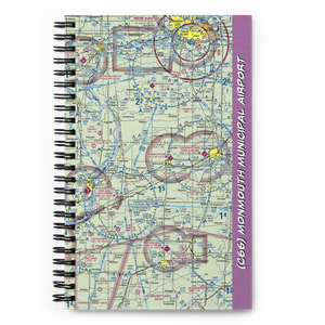 Monmouth Municipal Airport (C66) VFR Sectional Notebook