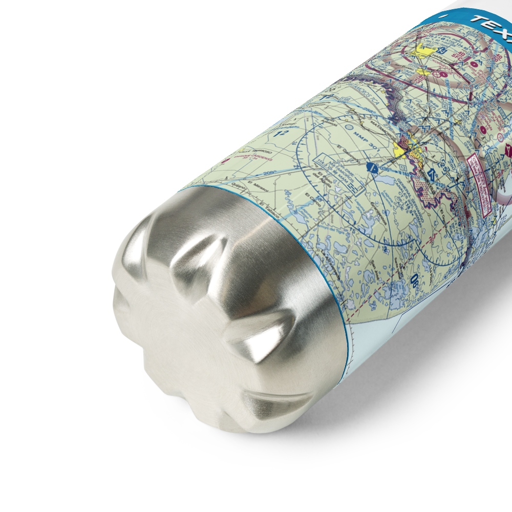 Brownsville South Padre Island International Airport (BRO) VFR Sectional Water Bottle 