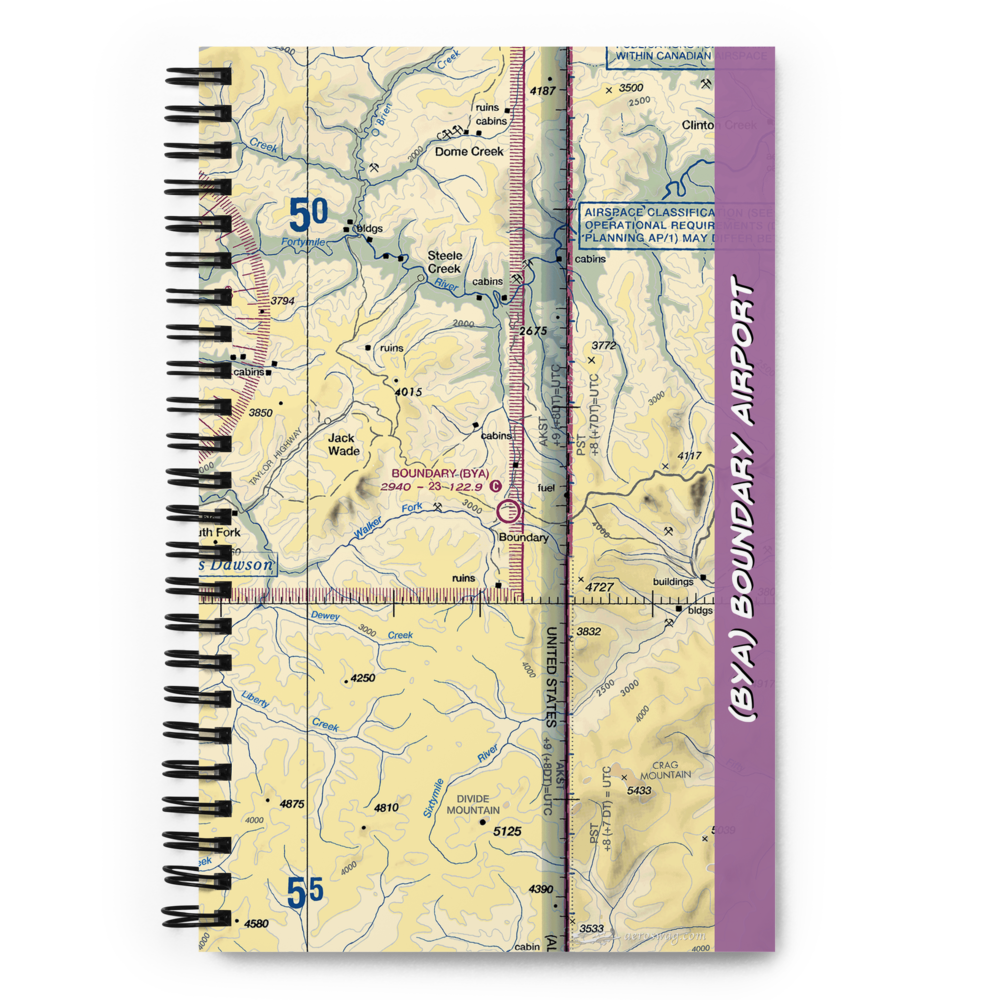 Boundary Airport (BYA) VFR Sectional Notebook 