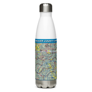 Beaver County Airport (BVI) VFR Sectional Water Bottle