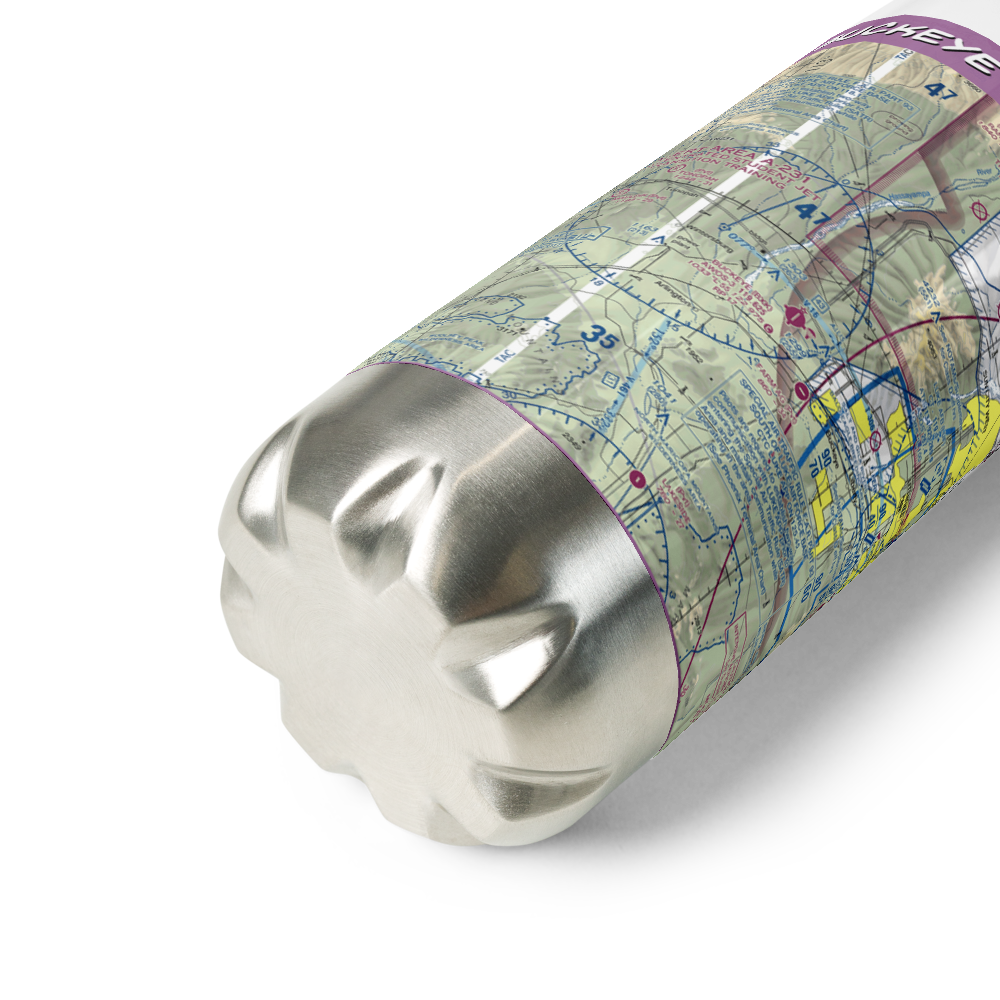 Buckeye Municipal Airport (BXK) VFR Sectional Water Bottle 
