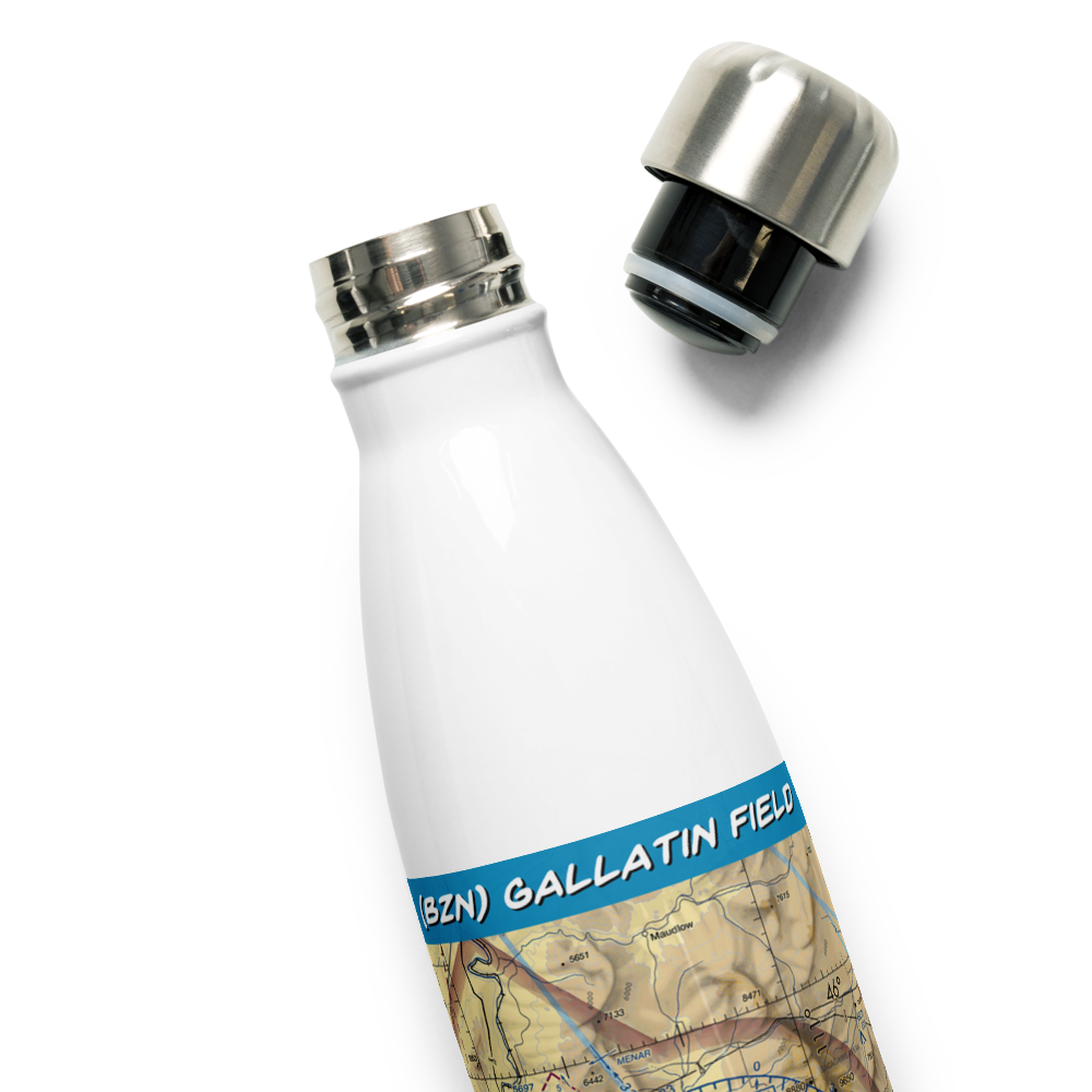 Gallatin Field (BZN) VFR Sectional Water Bottle 