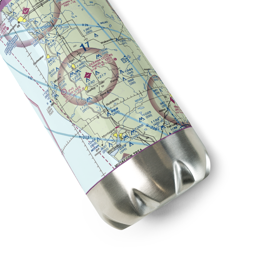 Oceana County Airport (C04) VFR Sectional Water Bottle 