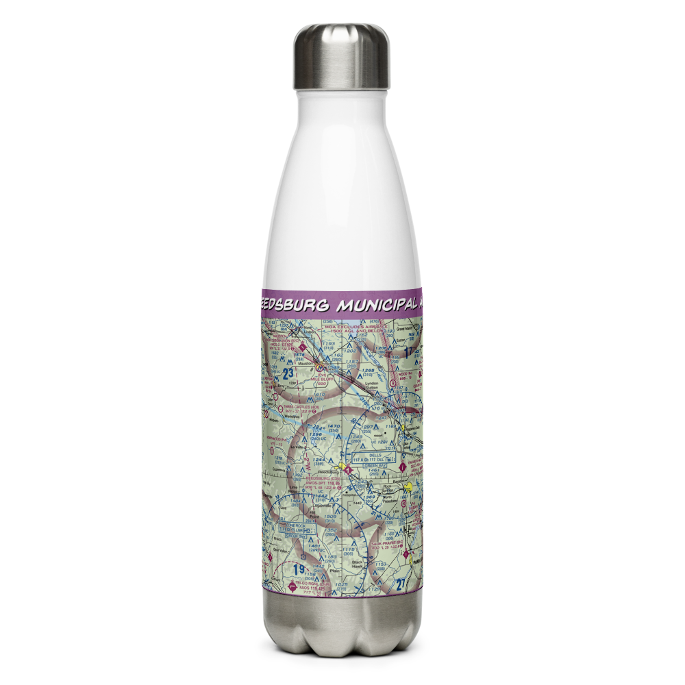 Reedsburg Municipal Airport (C35) VFR Sectional Water Bottle 