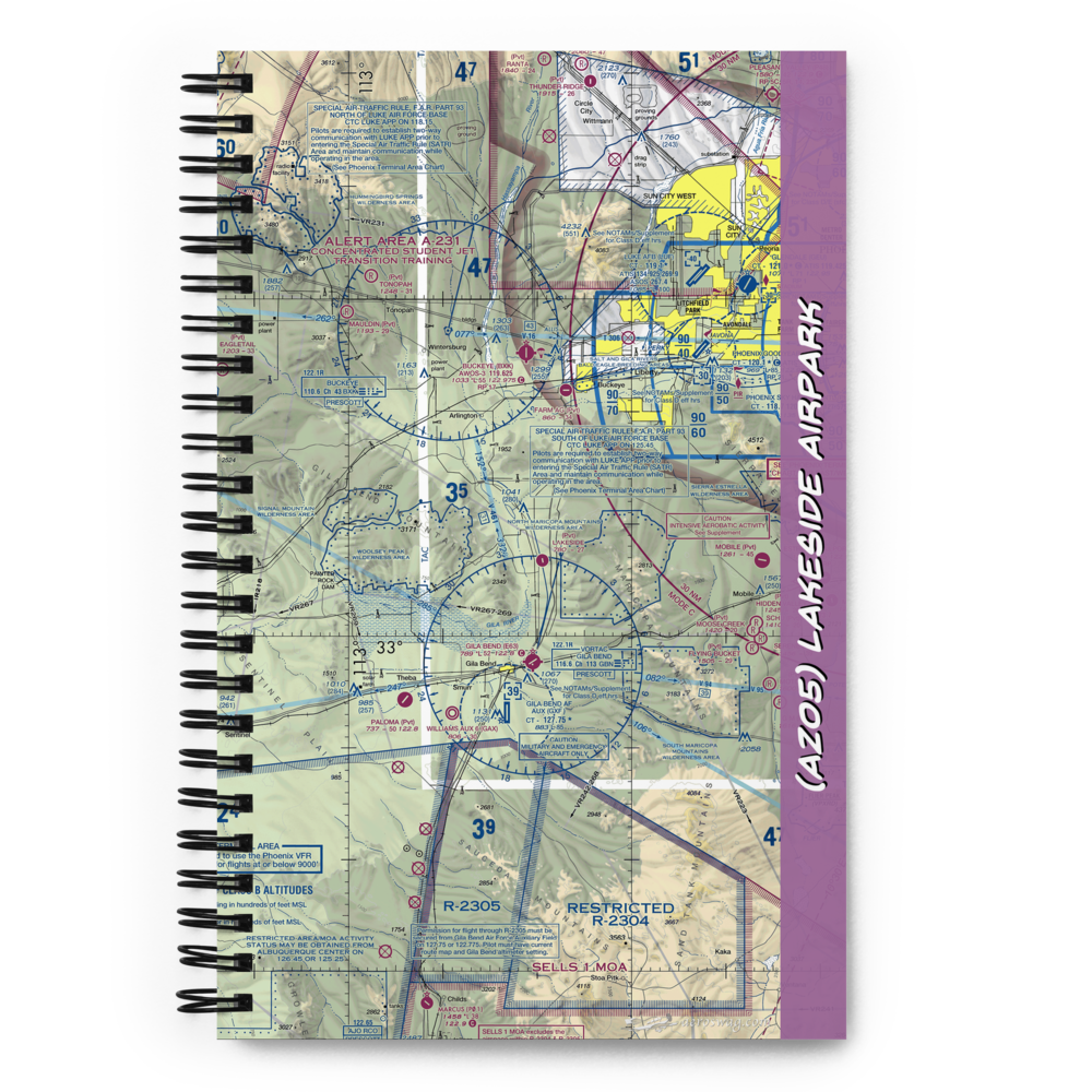 Lakeside Airpark (AZ05) VFR Sectional Notebook 