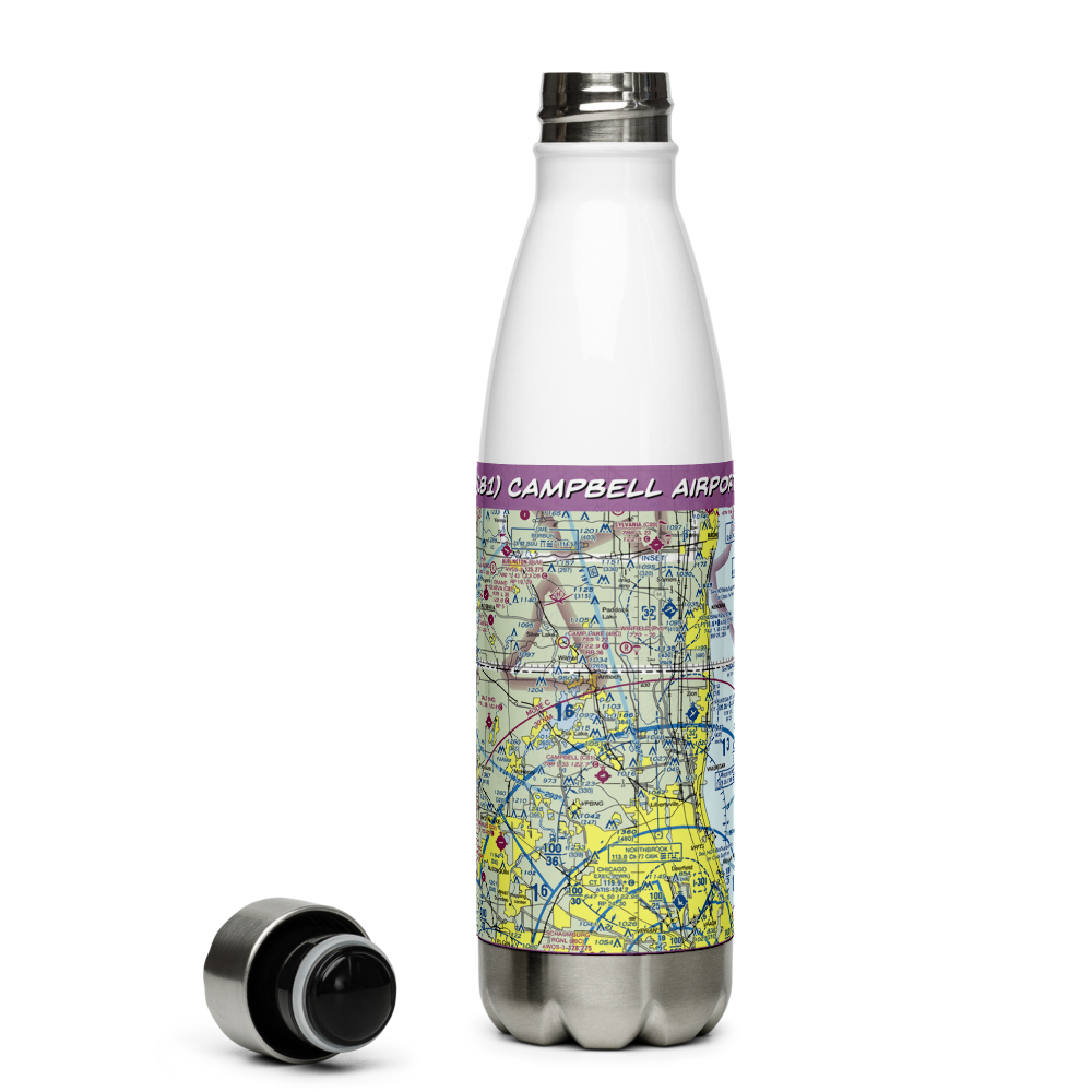 Campbell Airport (C81) VFR Sectional Water Bottle 