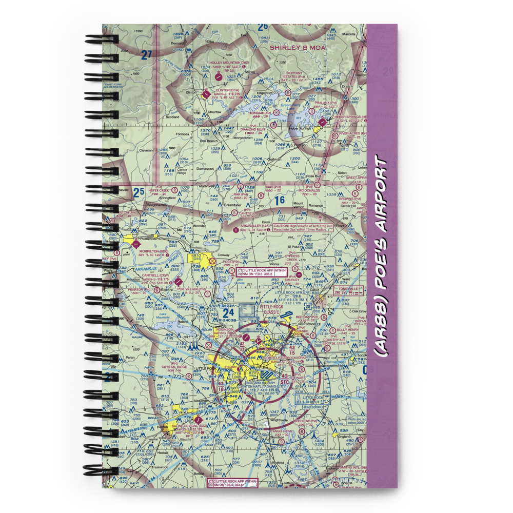 Poe's Airport (AR88) VFR Sectional Notebook 