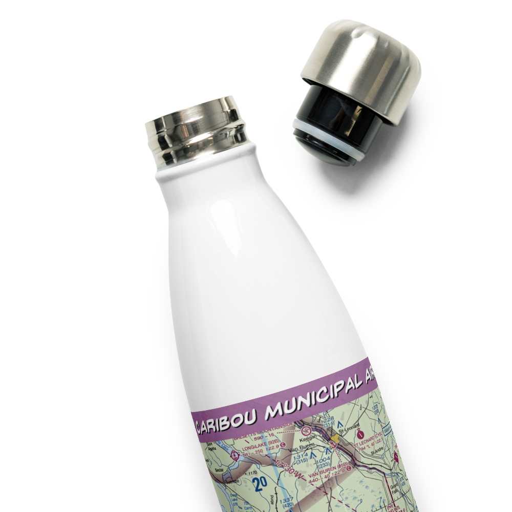 Caribou Municipal Airport (CAR) VFR Sectional Water Bottle 