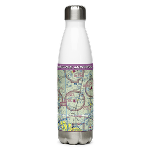 Cambridge Municipal Airport (CBG) VFR Sectional Water Bottle