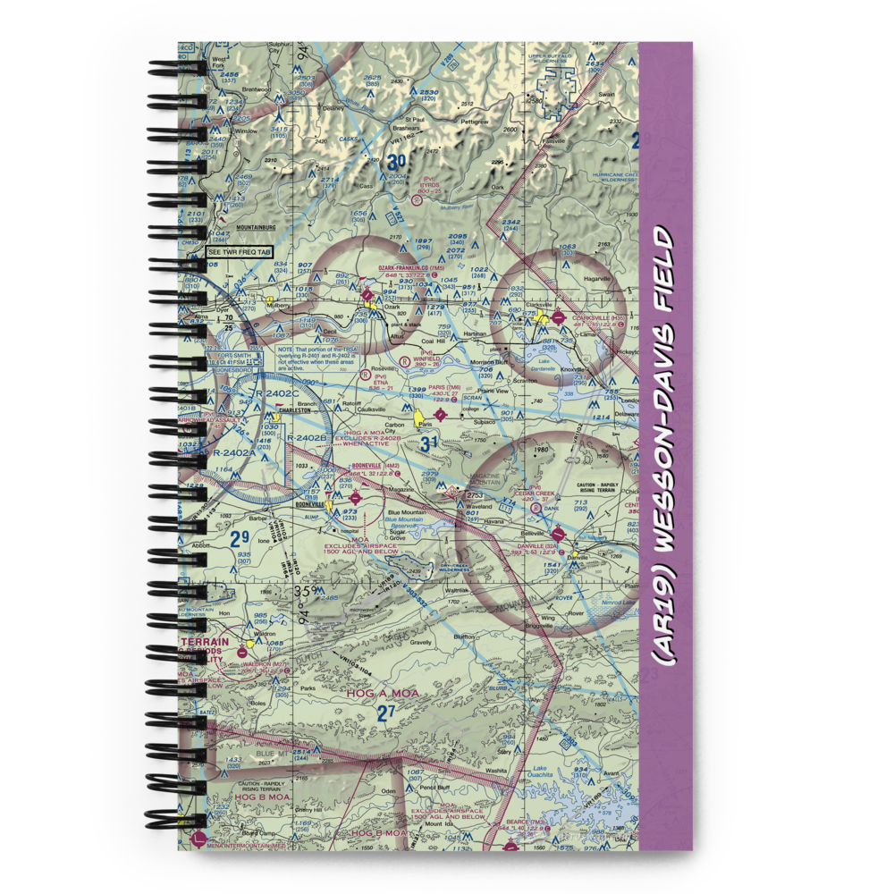Wesson-Davis Field (AR19) VFR Sectional Notebook 
