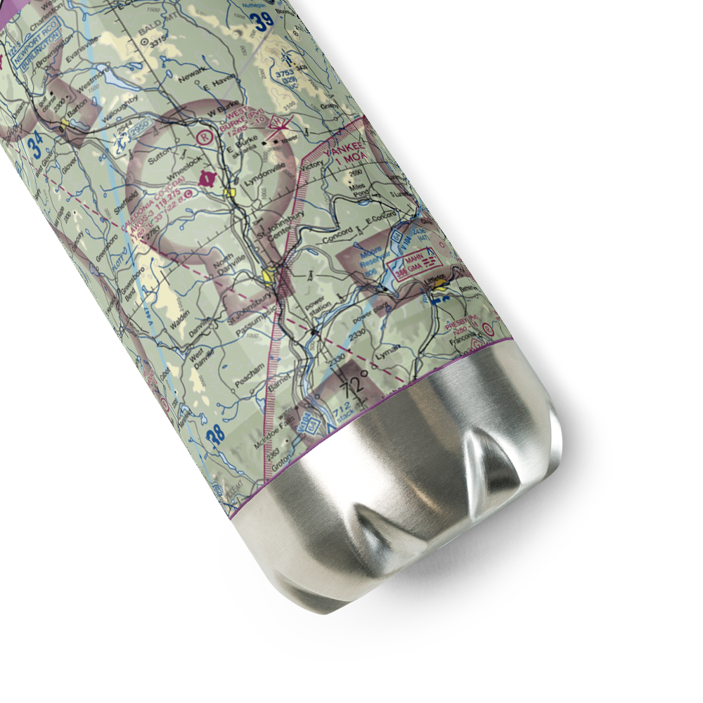 Caledonia County Airport (CDA) VFR Sectional Water Bottle 