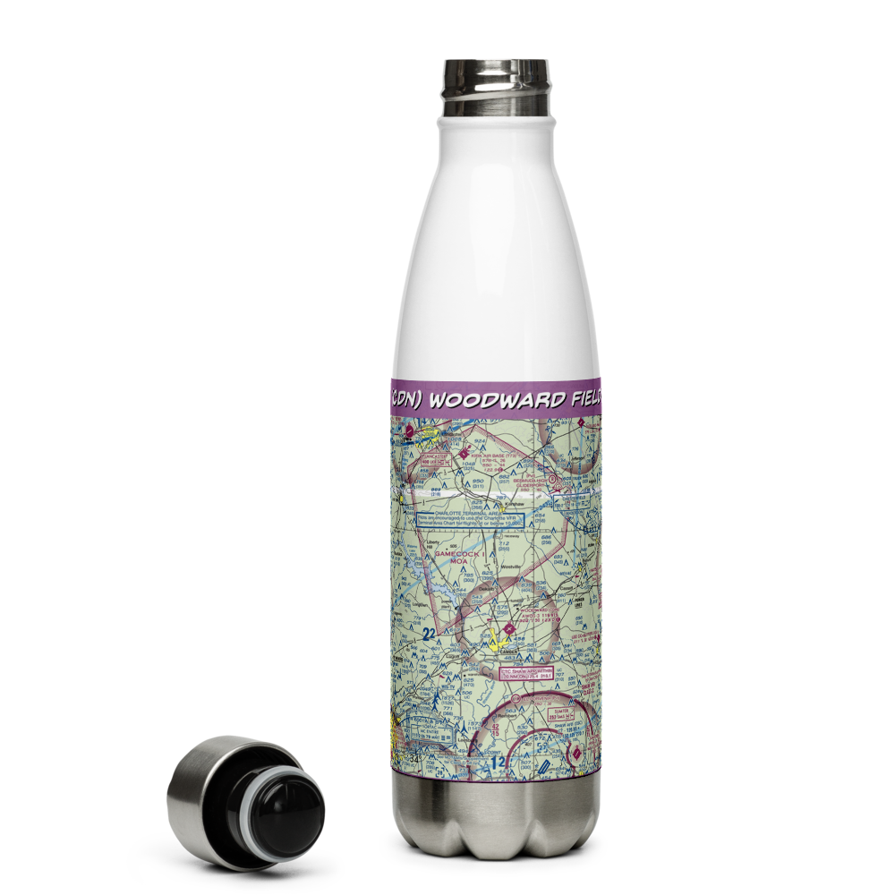 Woodward Field (CDN) VFR Sectional Water Bottle 