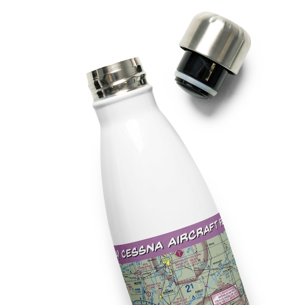 Cessna Aircraft Field (CEA) VFR Sectional Water Bottle 