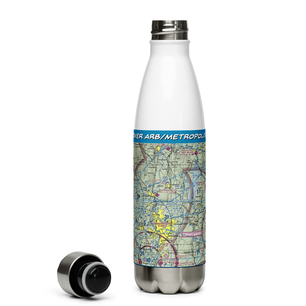 Westover ARB/Metropolitan Airport (CEF) VFR Sectional Water Bottle 