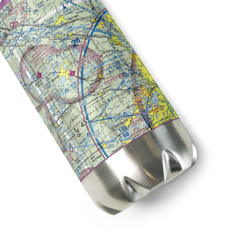 Buffalo Municipal Airport (CFE) VFR Sectional Water Bottle 